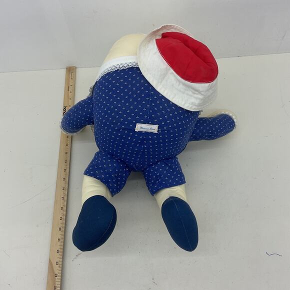 Vintage Miranda's Closet White & Blue Humpty Dumpty Egg Stuffed Animal, Preowned - Picture 3 of 6